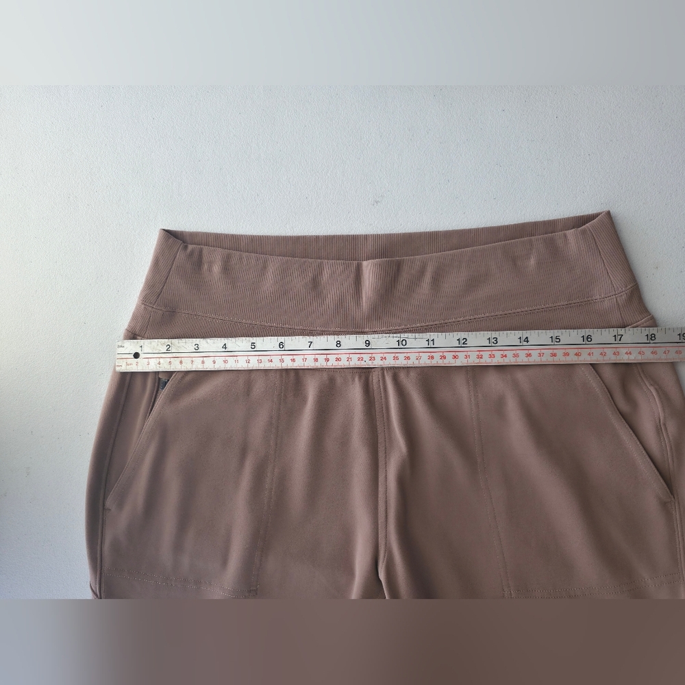 Athleta Venice Joggers High Rise Tan Brown Comfy Athleisure Clean Girl Aesthetic - Picture 13 of 15